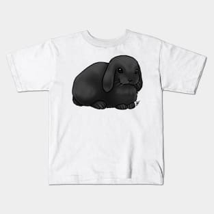 Small Mammal - Rabbit - Holland Lop Black Kids T-Shirt